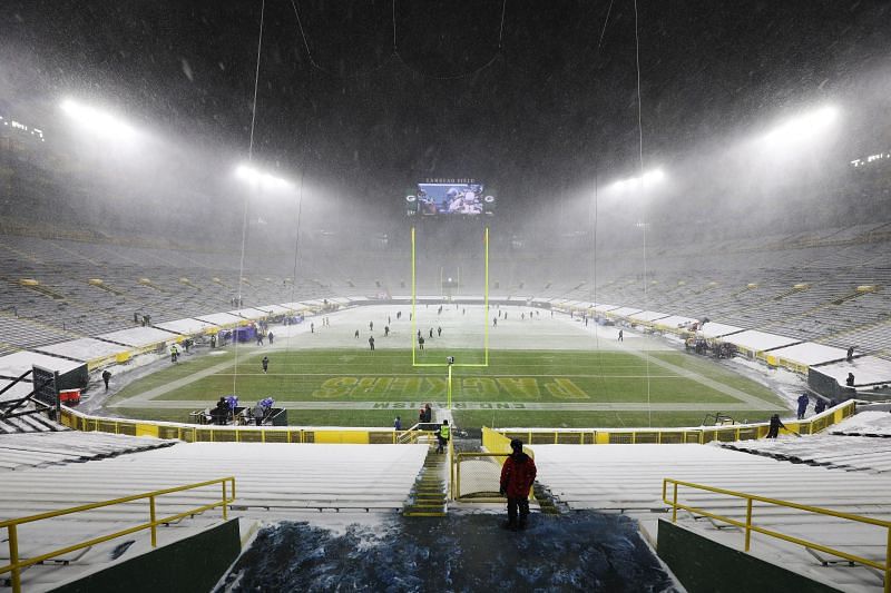 What's the weather look like for the NFL conference championship games?