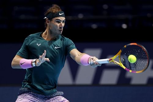 Rafael Nadal at the ATP Finals in London