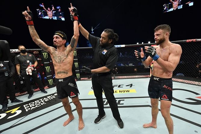 How much did Max Holloway make for his destruction of Calvin Kattar at UFC Fight Island 7?