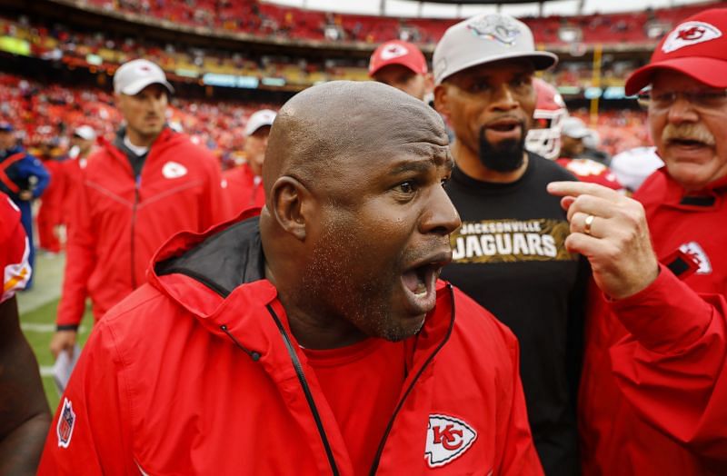 Kansas City Chiefs offensive coordinator Eric Bieniemy