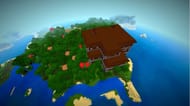 A woodland mansion on a small island in Minecraft. (Image via Minecraft & Chill/YouTube)
