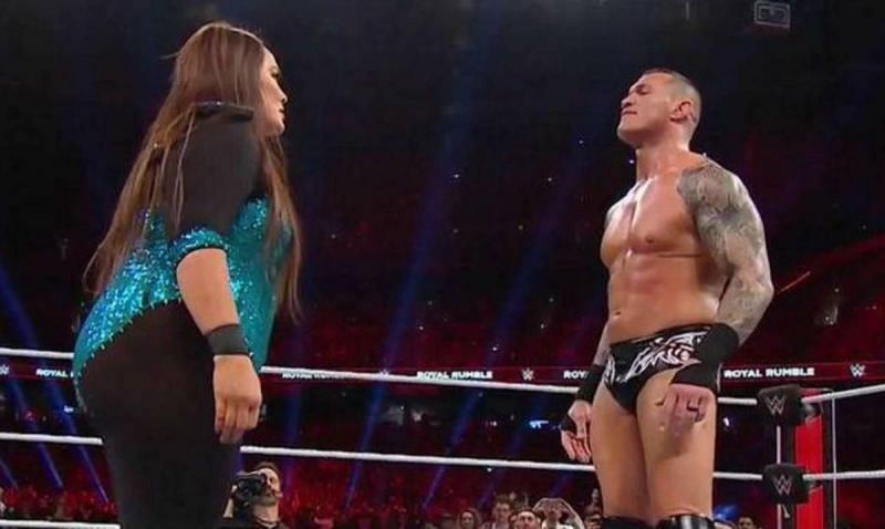 Nia Jax and Randy Orton