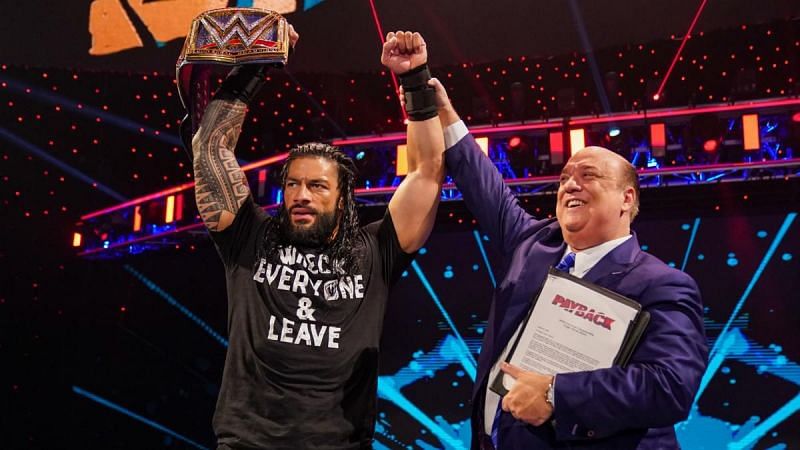 Roman Reigns and Paul Heyman in WWE