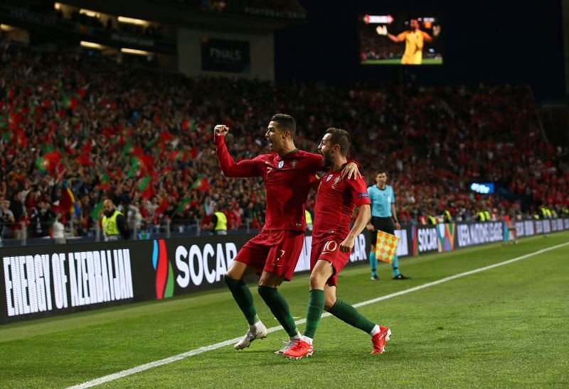 Cristiano Ronaldo scored a hat-trick against Switzerland in the inaugural UEFA Nations League semi-final.