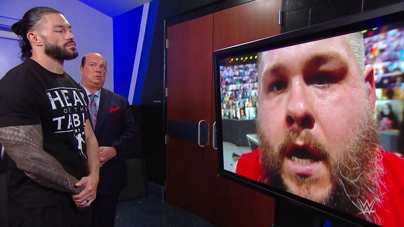 Kevin Owens, Roman Reigns and Paul Heyman on WWE SmackDown