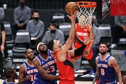 New York Knicks 113-116 Portland Trail Blazers: Twitter in awe as Damian Lillard breaks multiple records with 39-point outing