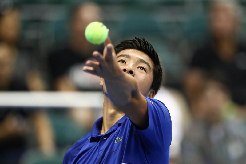 Brandon Nakashima at the 2019 Hawaii Tennis Open