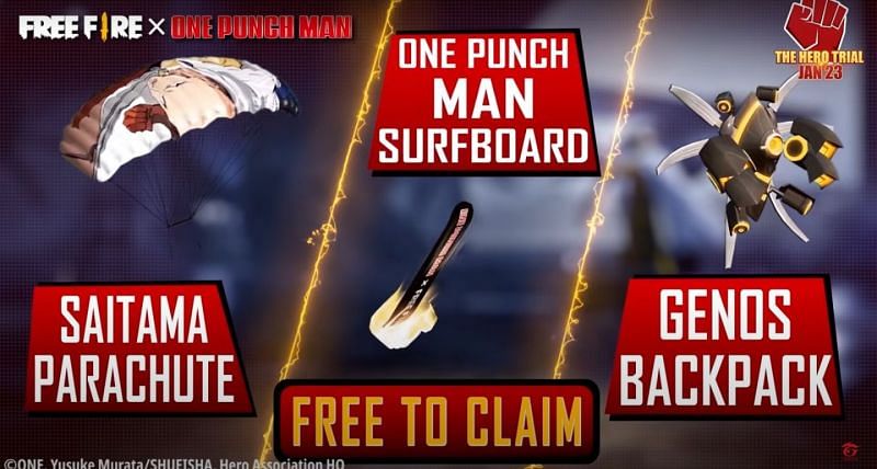 The rewards from this event (Image via Garena Free Fire / YouTube)