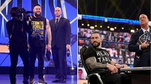 Adam Pearce reacts after tricking Roman Reigns on this week's WWE SmackDown