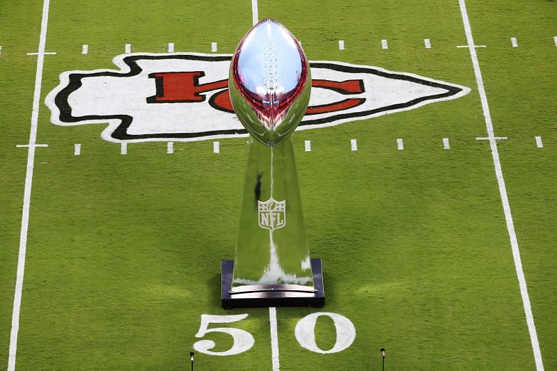 Lombardi Trophy at Arrowhead Stadium