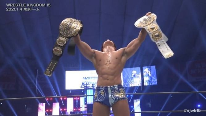 Kota Ibushi wins IWGP Heavyweight and Intercontinental Championships at Wrestle Kingdom 15