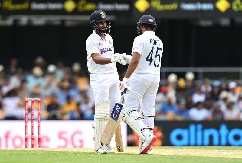 Indian fans would be hoping that Rohit Sharma (R) and Cheteshwar Pujara (L) make healthy contributions.