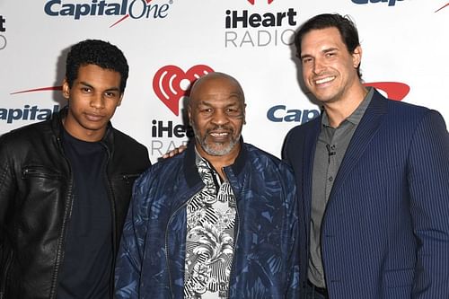 Former NFL player Ben Britton (right) is the co-host of the Hotboxin' with Mike Tyson podcast