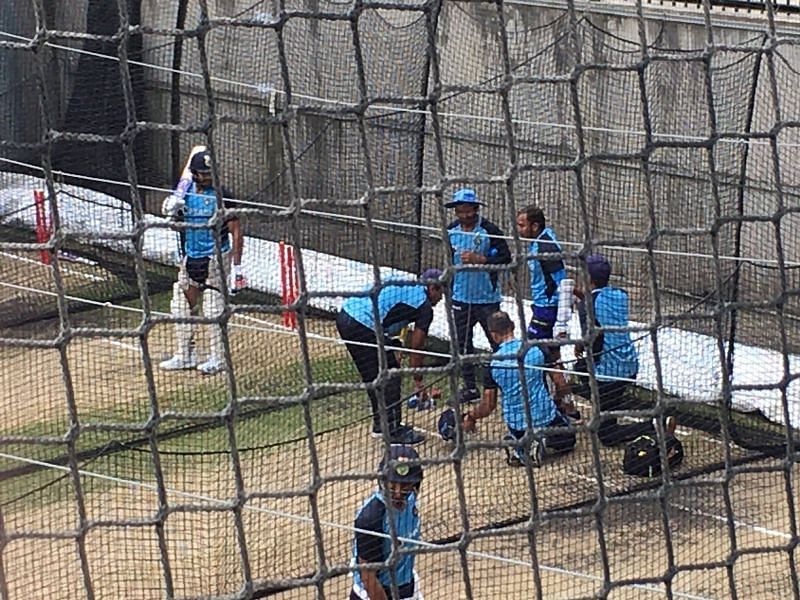 Team India suffered 2 injury scares at nets (Source: Twitter)