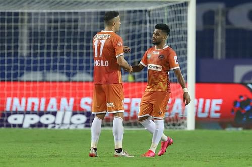 FC Goa players Igor Angulo and Brandon Fernandes