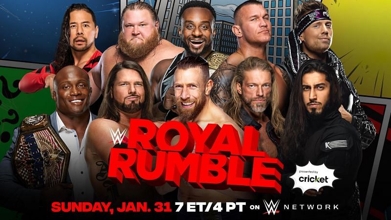 21 men have been announced for the Royal Rumble Match.