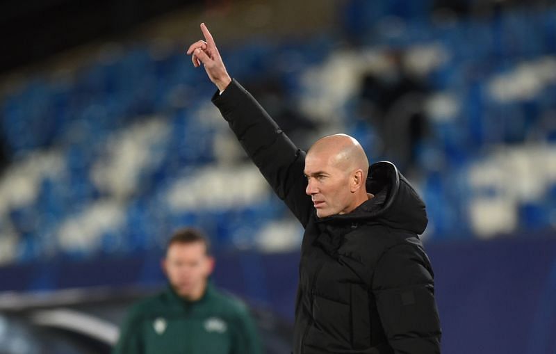 Real Madrid coach Zinedine Zidane