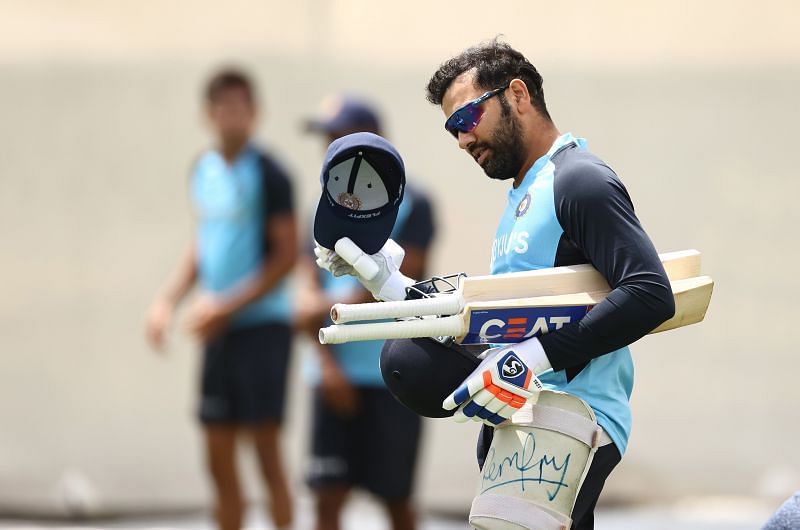 Rohit Sharma in a net session
