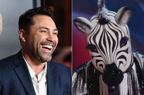 Boxing legend Oscar De La Hoya. (Masked Zebra image credit: Twitter @MaskedDancerFOX)