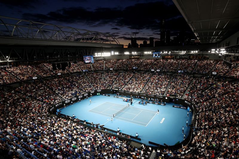 The Rod Laver Arena during the 2020 Australian Open