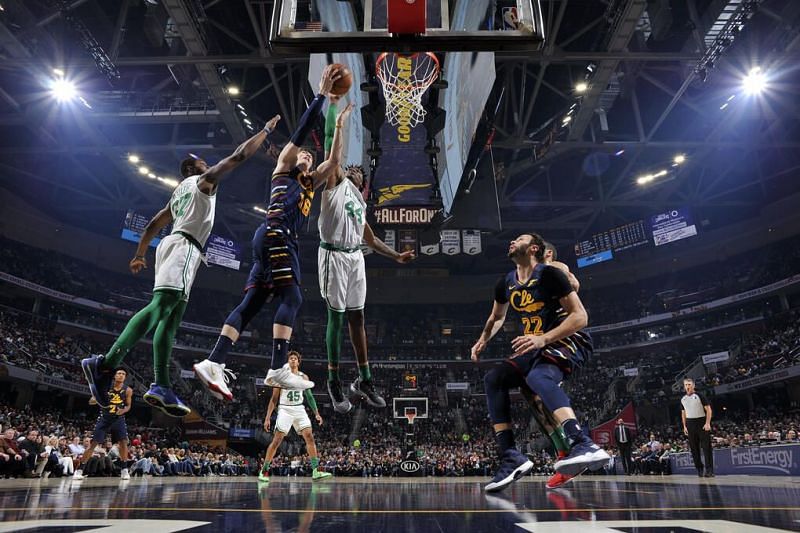 Cedi Osman drives to the basket [Image: NBA.com]