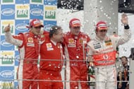 Kimi Raikkonen won his first Formula 1 World Championship by winning the Brazilian Grand Prix in 2007.