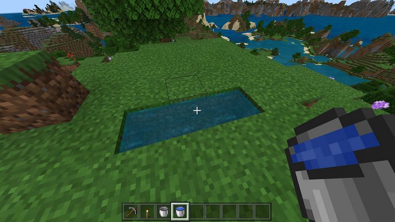  Étape 1 pour créer une source d'eau infinie dans minecraft