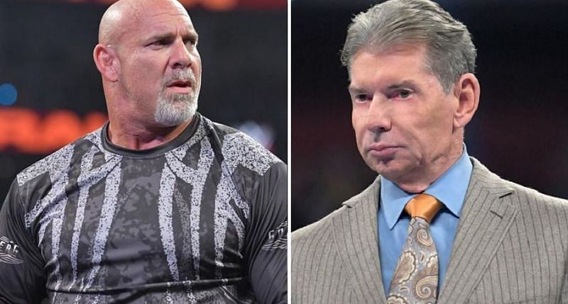 Goldberg and Vince McMahon