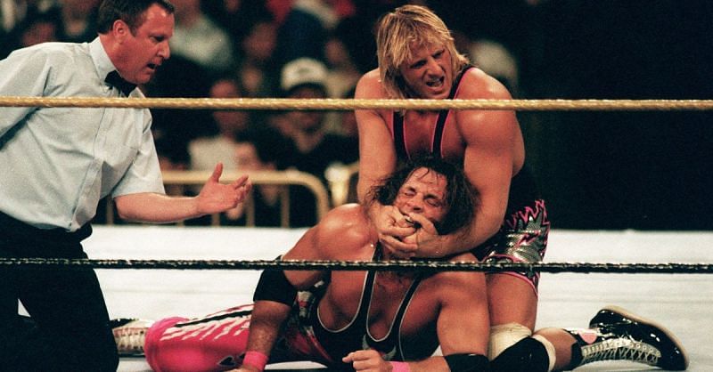 Owen Hart battles his brother, Bret Hart