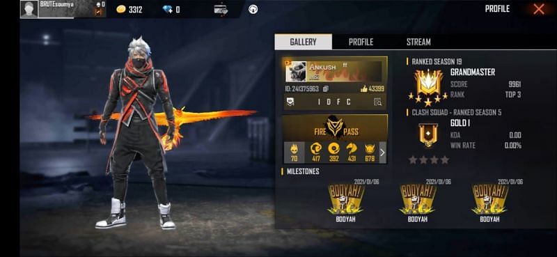 ANKUSH FREEFIRE&#039;s in-game ID