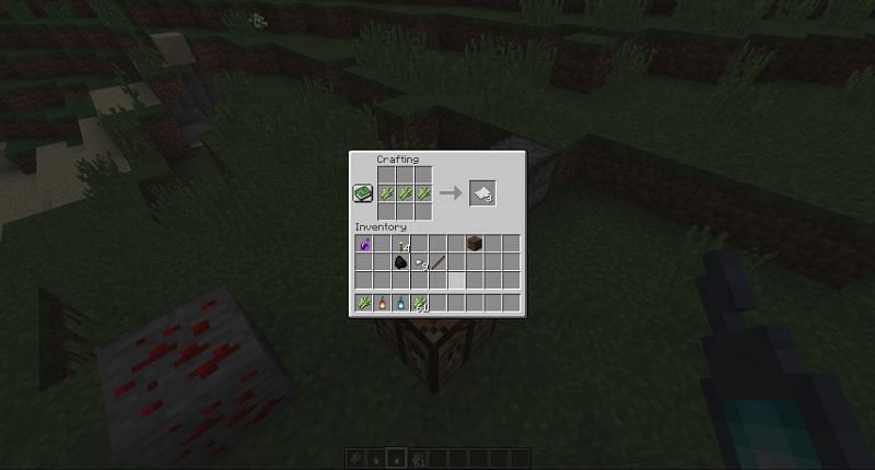 Crafting paper in Minecraft