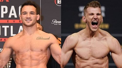 Michael Chandler (left); Dan Hooker (right)