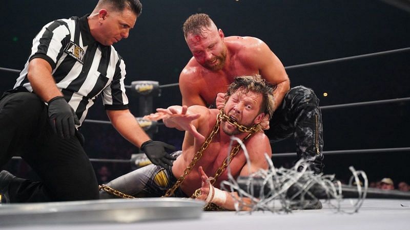 Jon Moxley and Kenny Omega in AEW