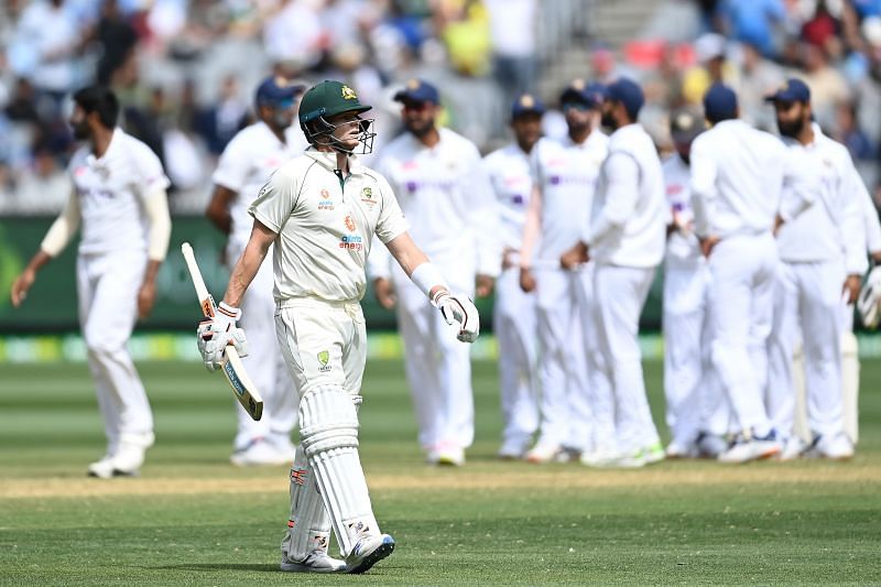 Steve Smith has managed only ten runs from two Tests against India.