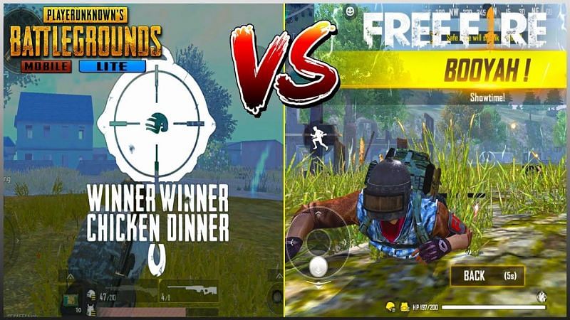 PUBG Mobile Lite vs Free Fire. Image via Tech$Gaming Stuff (YouTube)