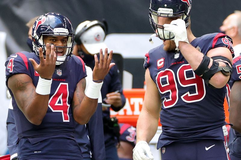 Houston Texans quarterback Deshaun Watson and Defensive End J.J. Watt