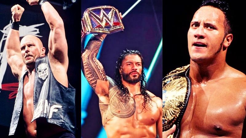 Steve Austin/Roman Reigns/The Rock