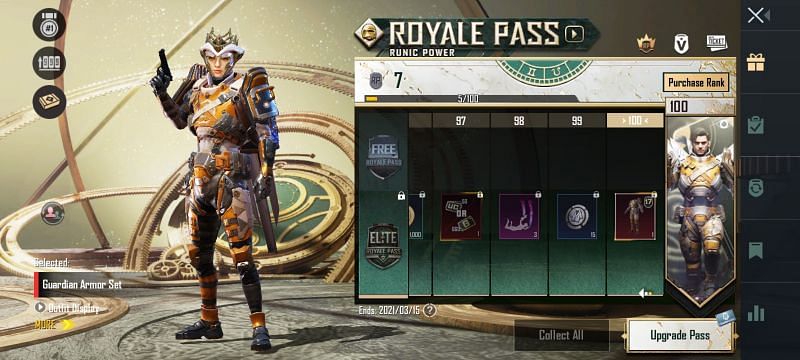 PUBG Mobile RP 100 reward