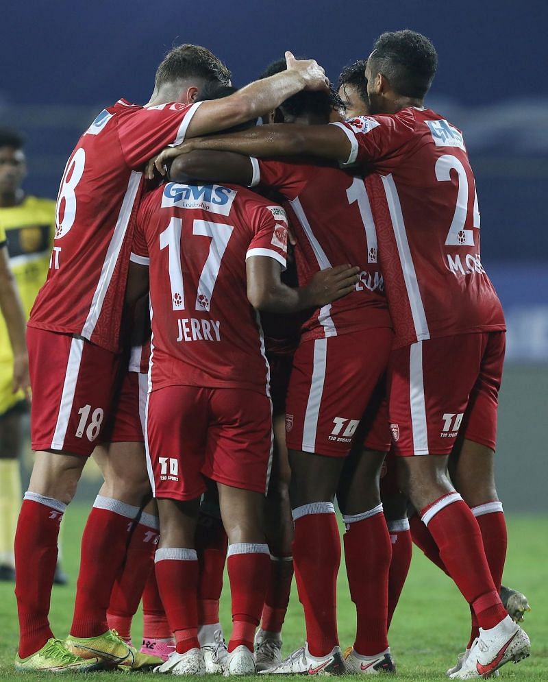 Odisha FC players put up a spirited display in the second half (Image Courtesy: ISL Media)