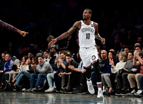 Iman Shumpert #10 of the Brooklyn Net