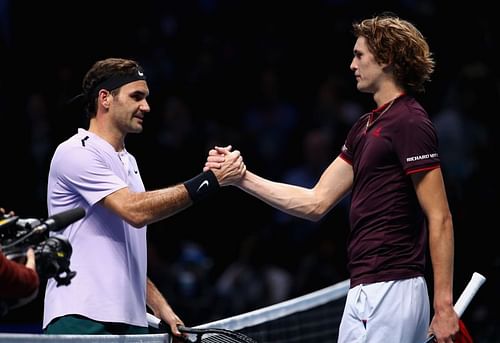 Roger Federer and Alexander Zverev