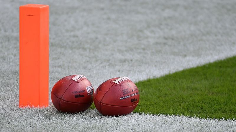 How many footballs are used in an NFL game?