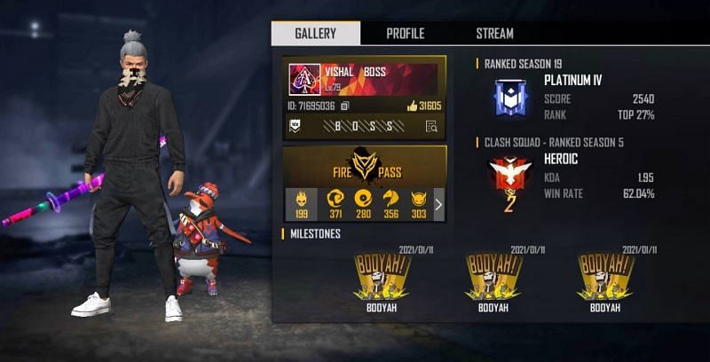Vishal Boss Free Fire Id Stats Country And More