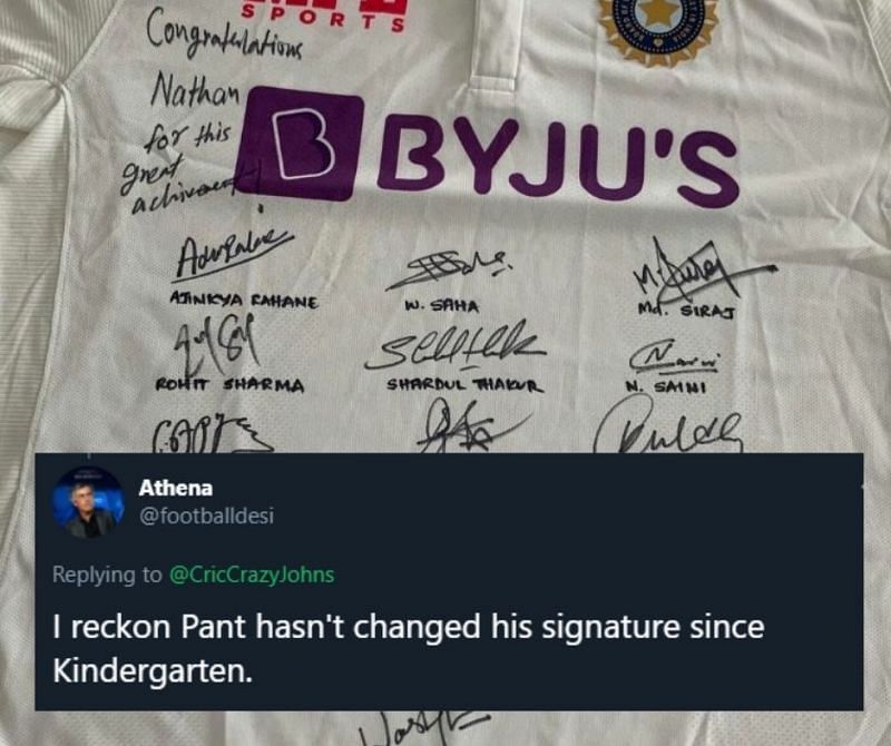 Pant&#039;s signature went viral online