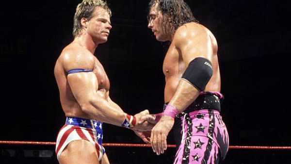 Lex Luger and Bret Hart