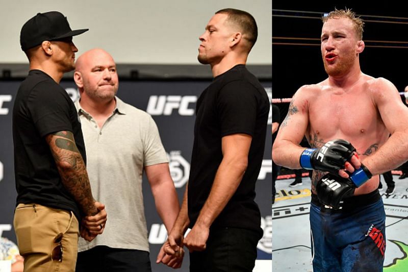 Justin Gaethje mocked Nate Diaz&#039;s callout for a fight against Dustin Poirier.