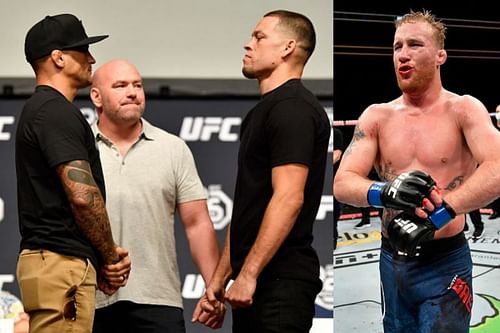 Justin Gaethje mocked Nate Diaz's callout for a fight against Dustin Poirier.