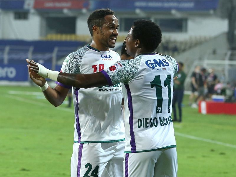 Odisha FC players during an earlier ISL match (Image Courtesy: ISL Media)