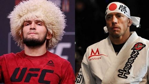 Khabib Nurmagomedov (left); Georges St-Pierre (right)