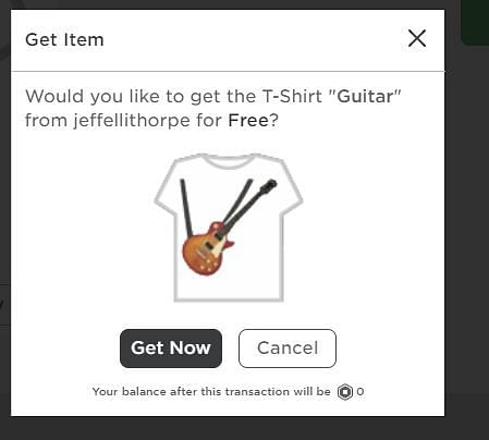 roblox to to get a free shirt